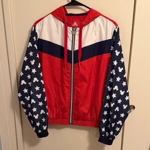 Disney Red and White Zip-Up Jacket
